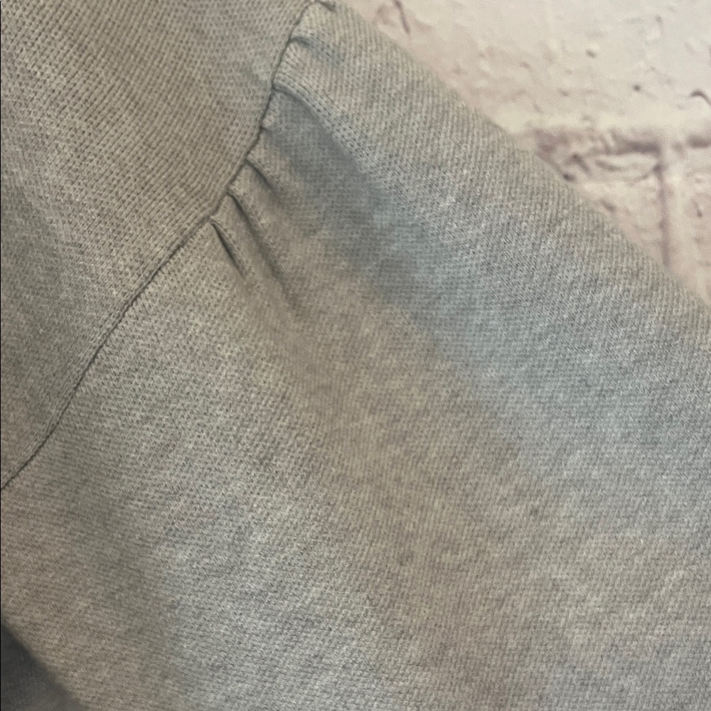 Women's Gray Football Patterned Sweater - Picture 3 of 10